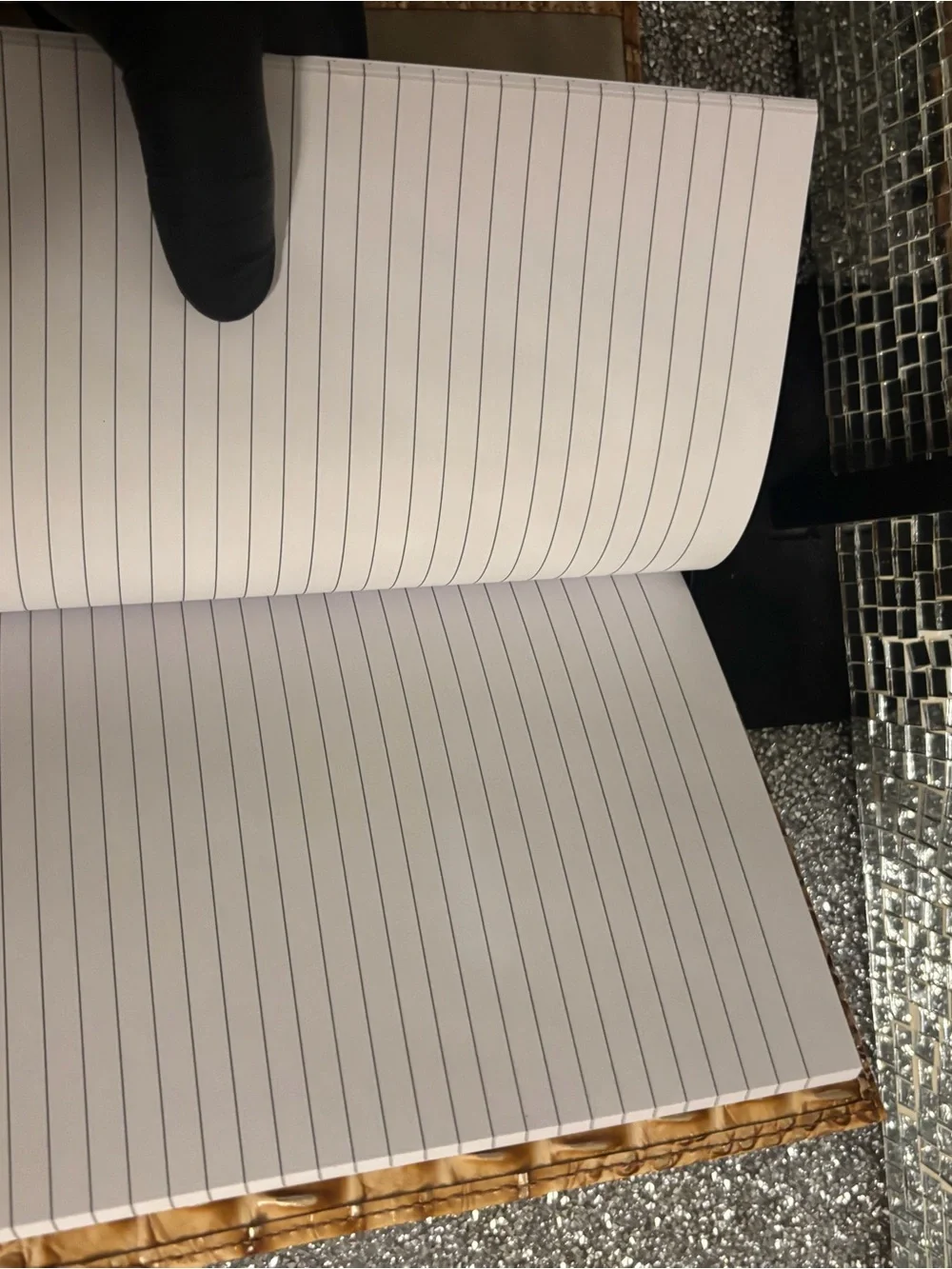 ⭐️Brahmin Toast Croc-Embossed‎ Leather Journal